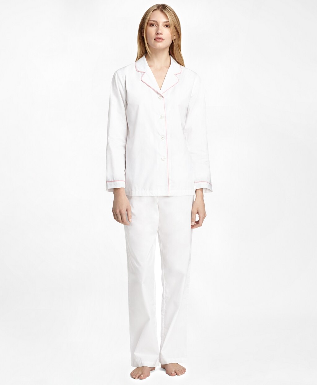 Brooks Brothers Women Cotton Long-Sleeve Pajama Set