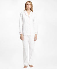 Brooks Brothers Women Cotton Long-Sleeve Pajama Set